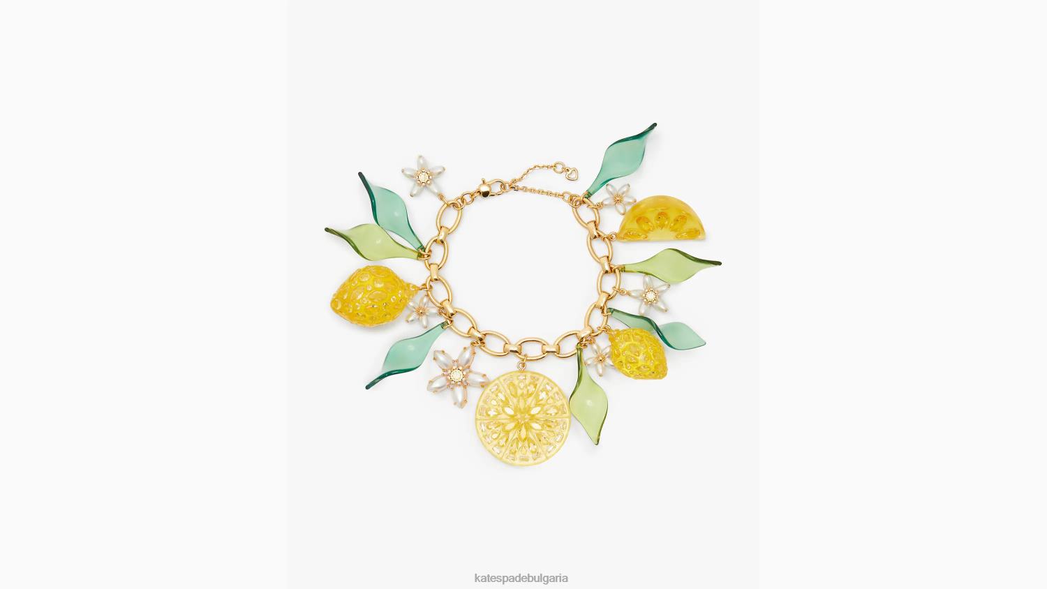 аксесоари Kate Spade прясно изцедена гривна с талисман жълт мулти Жени 2N00B1000