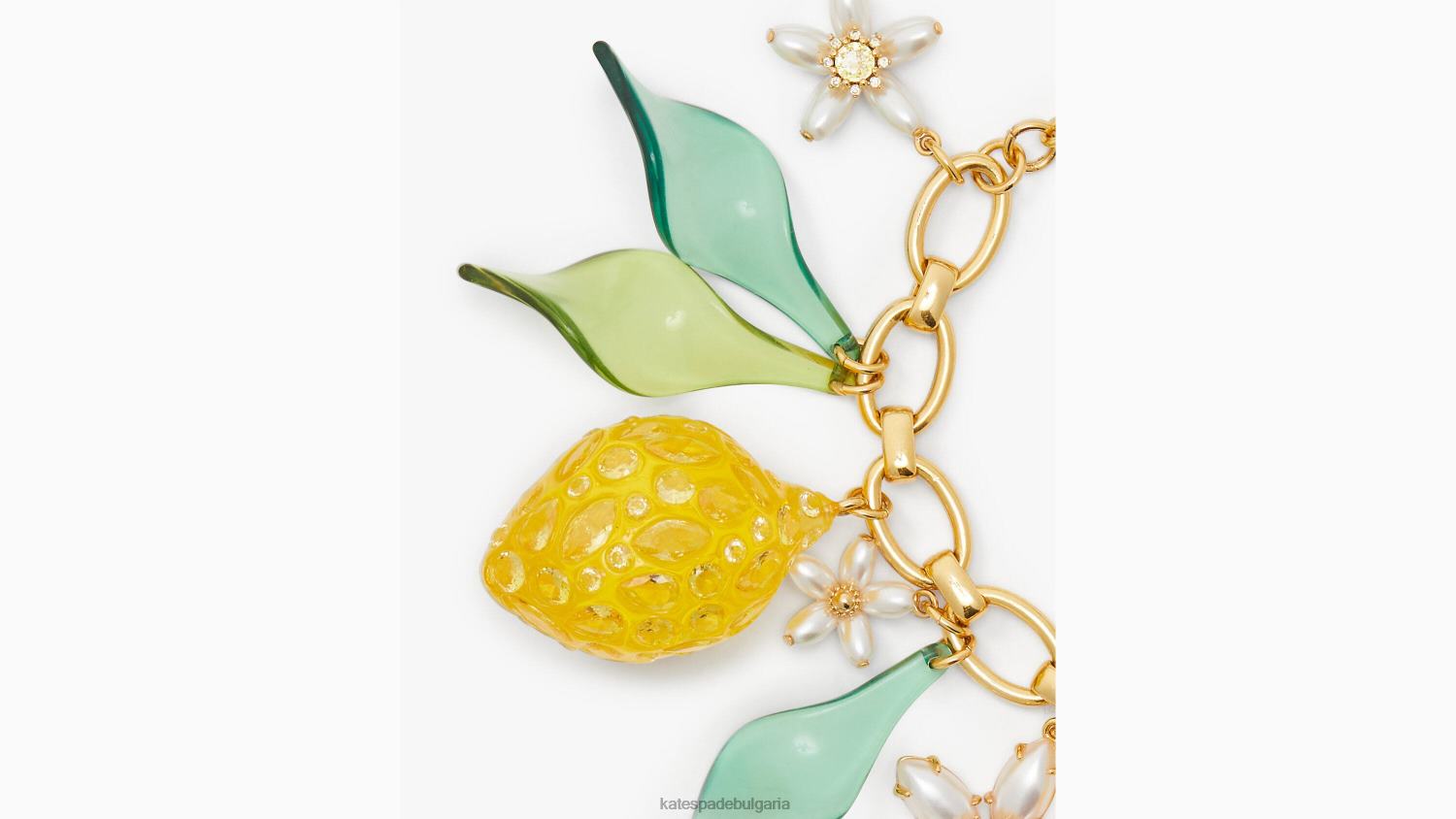 аксесоари Kate Spade прясно изцедена гривна с талисман жълт мулти Жени 2N00B1000