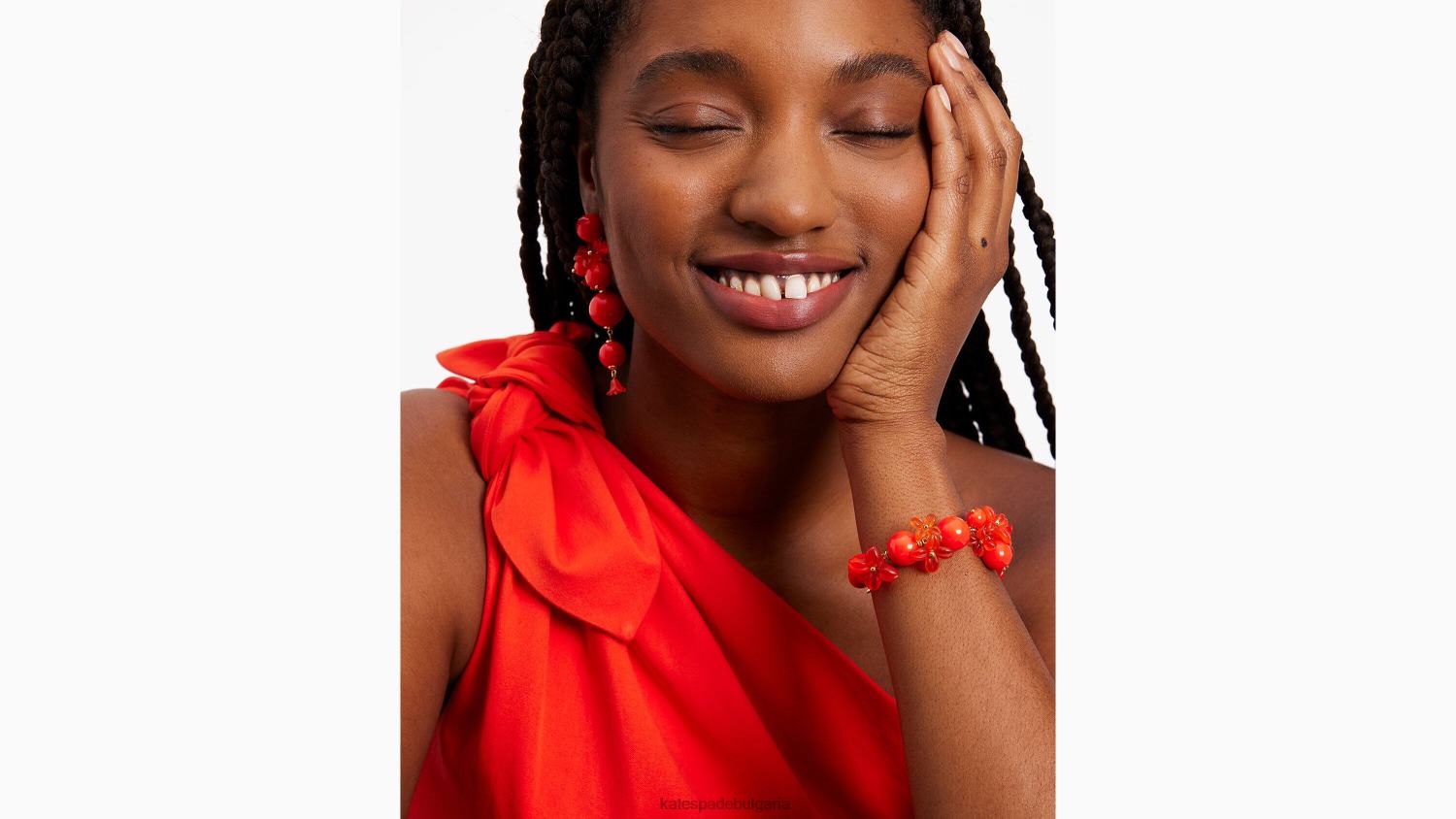 аксесоари Kate Spade прясно набрана гривна червено мулти Жени 2N00B1018