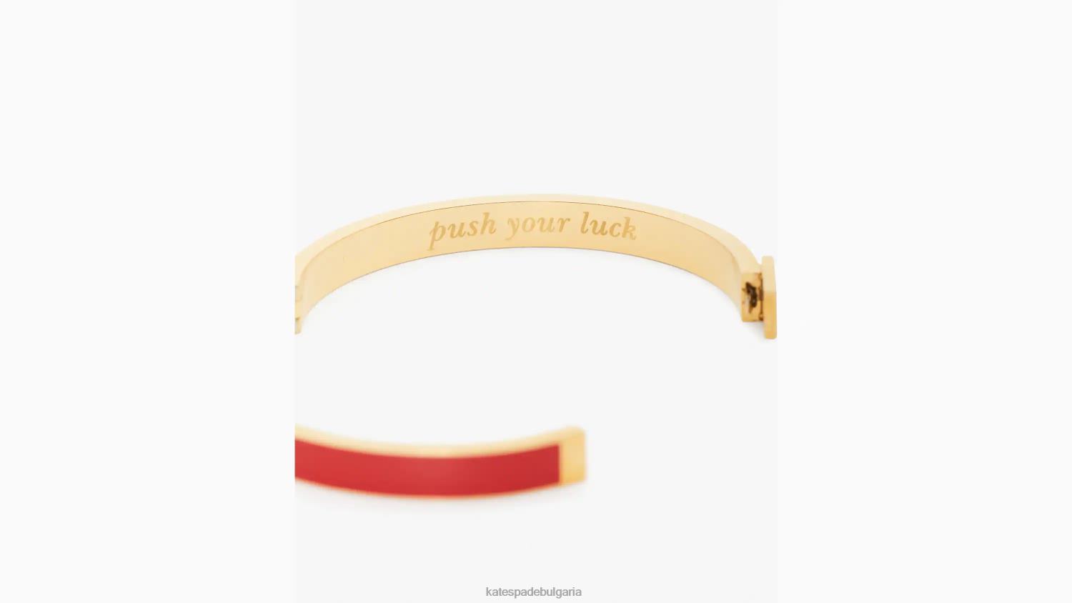 аксесоари Kate Spade прокарайте късмета си тънка идиома гривна червен Жени 2N00B1030