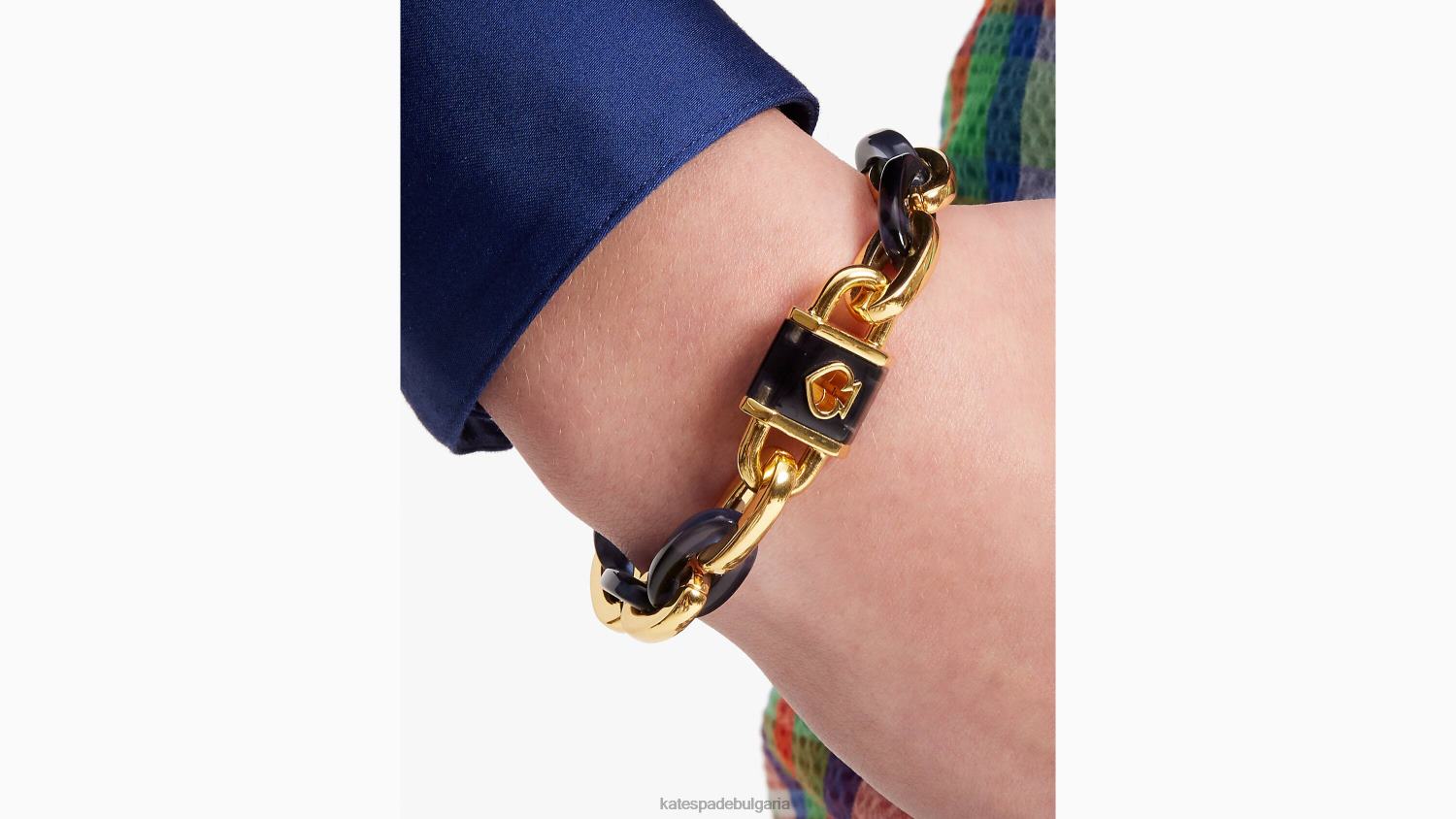 аксесоари Kate Spade брава и връзка гривна военноморски флот Жени 2N00B1035