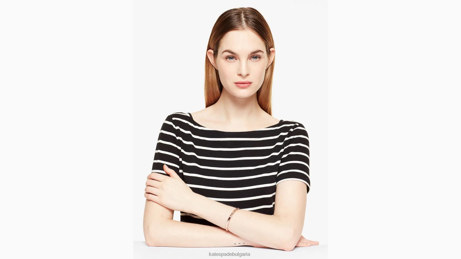 аксесоари Kate Spade поставена в каменна гривна с панти прозрачно/розово злато Жени 2N00B1051