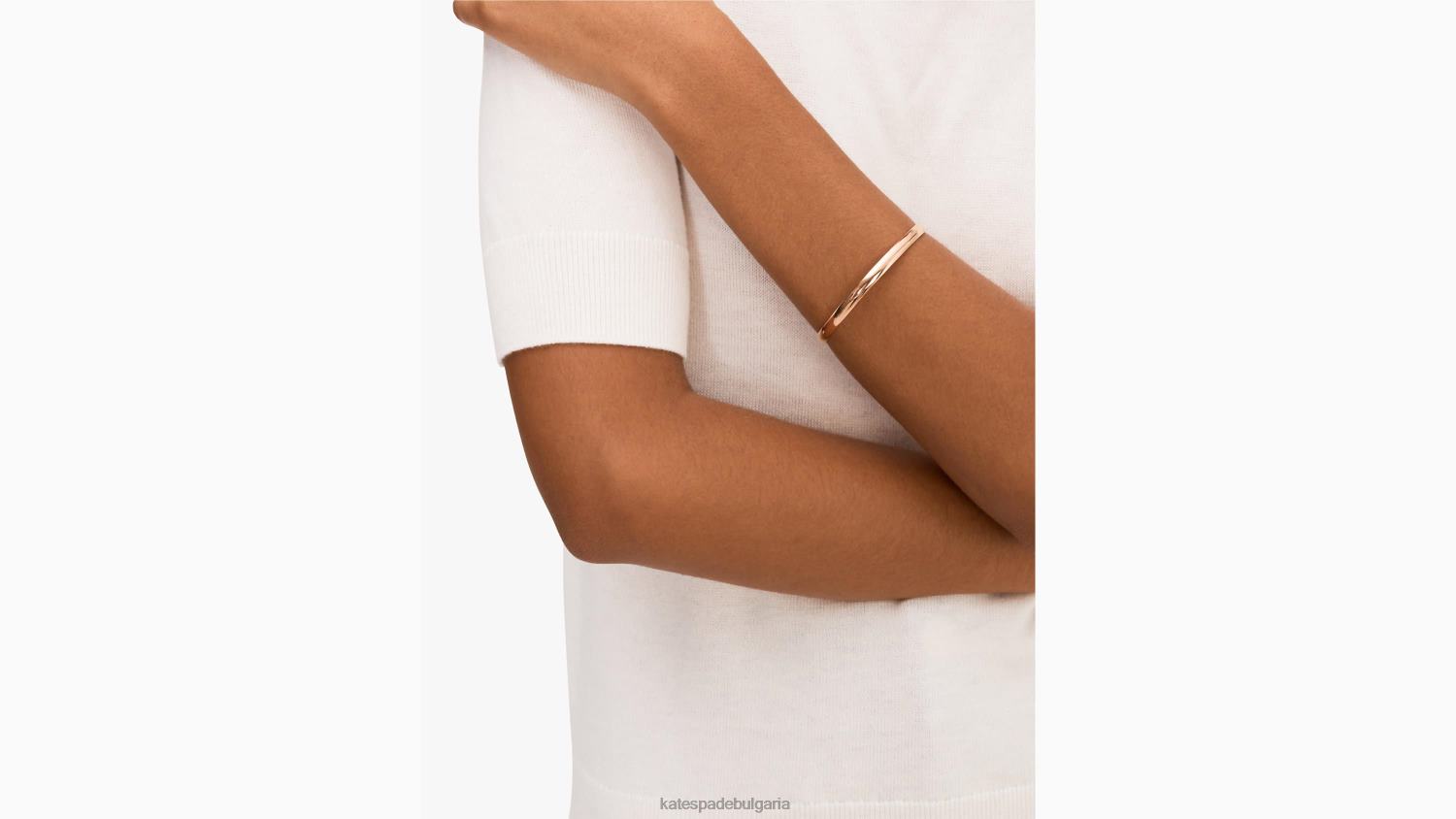 аксесоари Kate Spade спрете и помиришете идиомната гривна на розите розово злато Жени 2N00B1088