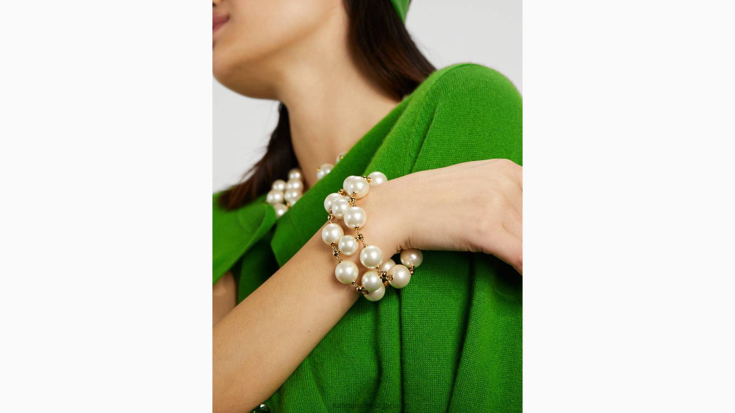 аксесоари Kate Spade перли върху перли гривна крем/злато Жени 2N00B1240