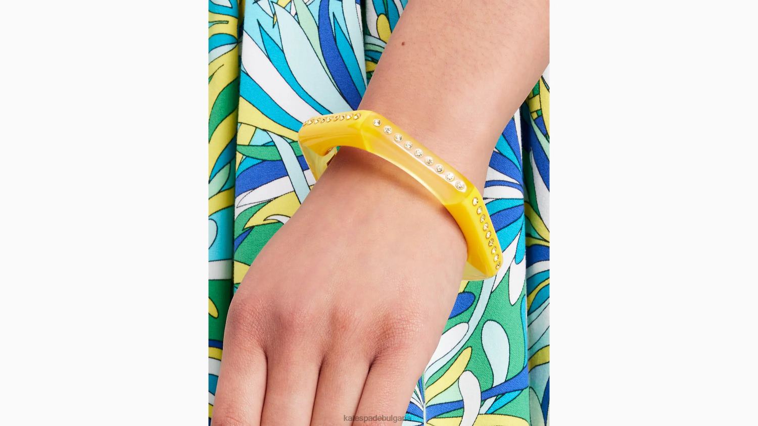 аксесоари Kate Spade виждайки ивици тънка шестоъгълна гривна жълт мулти Жени 2N00B978