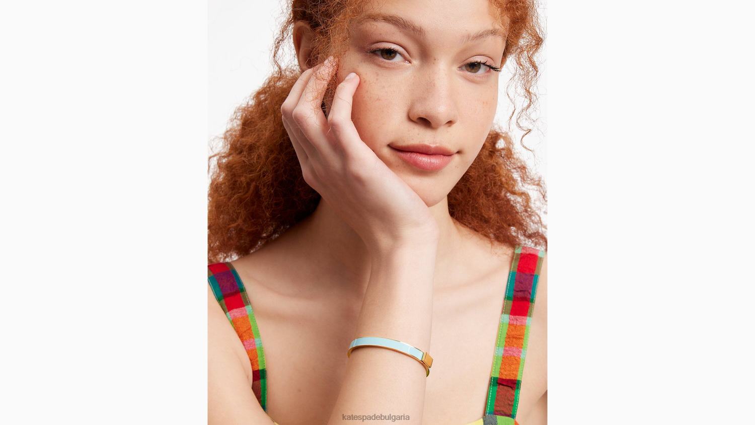 аксесоари Kate Spade sky is the limit тънка идиомна гривна тюркоаз Жени 2N00B1029