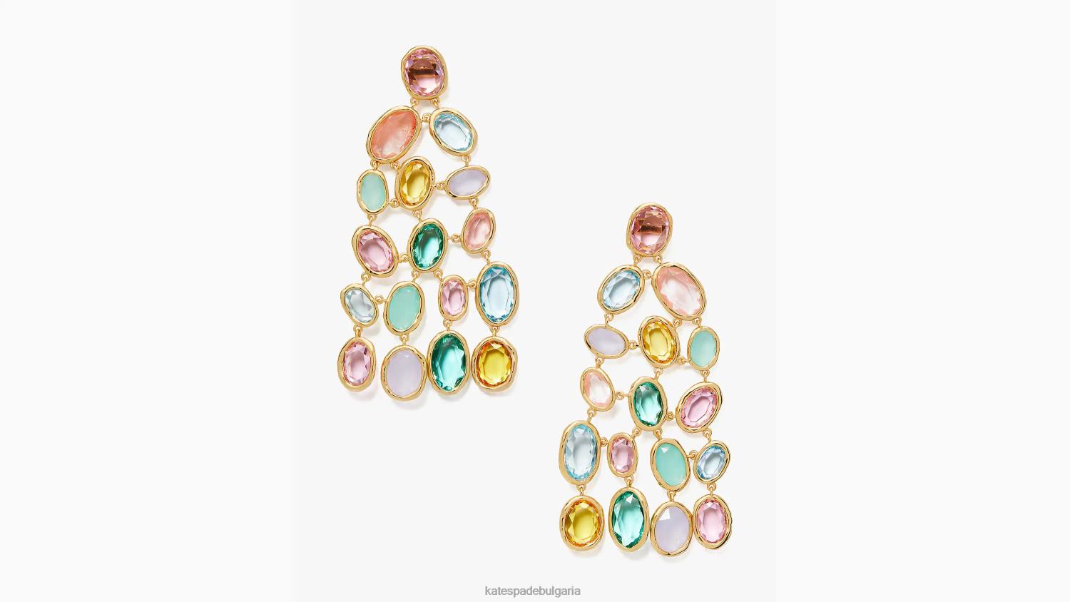 аксесоари Kate Spade полилейни обеци с висок блясък мулти Жени 2N00B1011