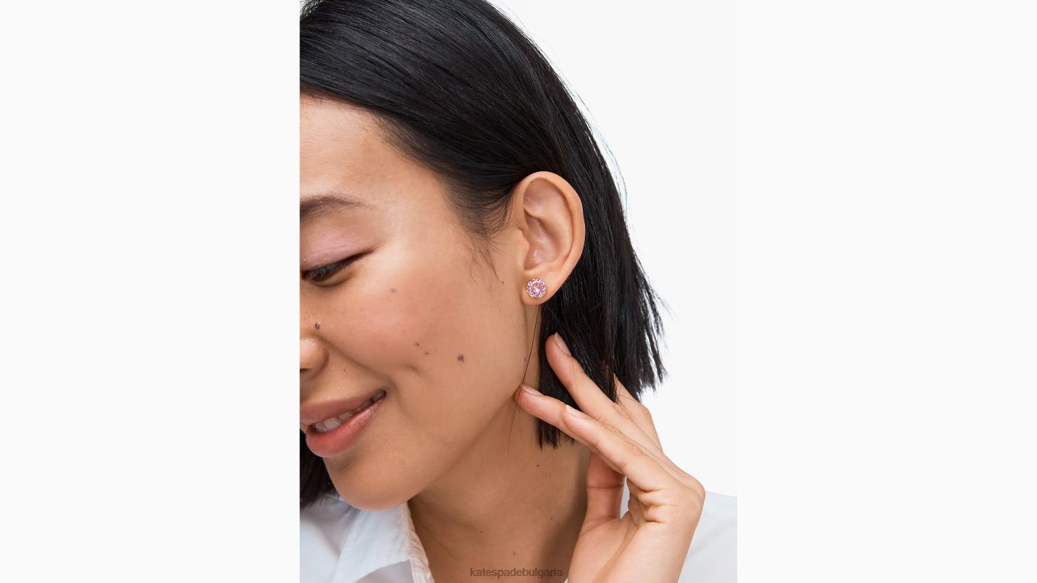 аксесоари Kate Spade които блестят кръгли обеци розово Жени 2N00B1065