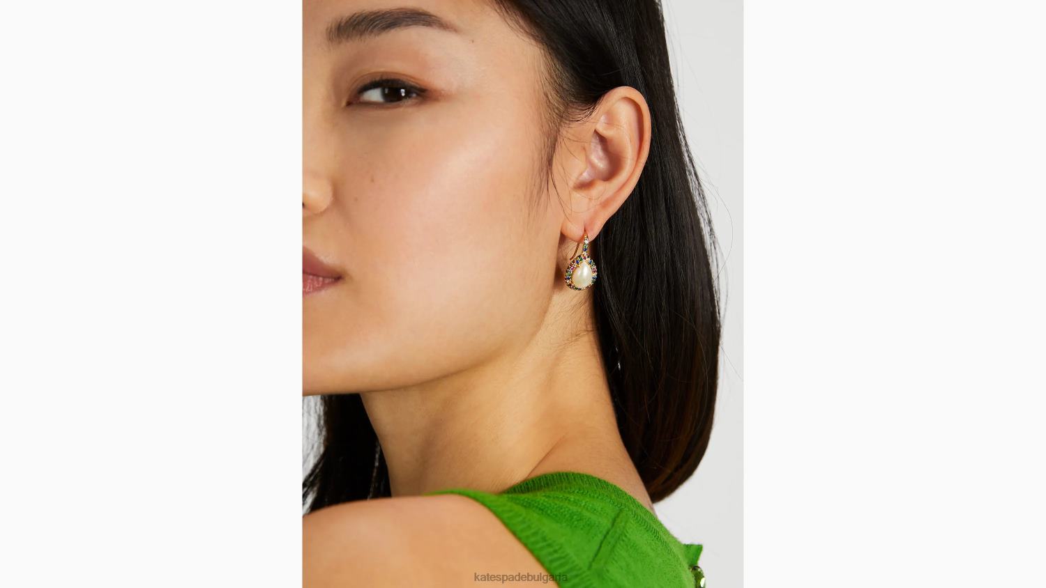 аксесоари Kate Spade брилянтни изявления проправят обеци с ореол крем мулти Жени 2N00B1084