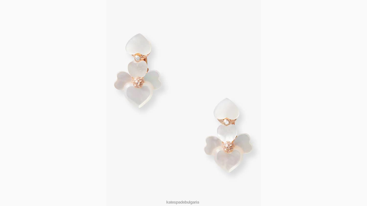 аксесоари Kate Spade скъпоценни обеци тип теменуга с щипка крем мулти/розово злато Жени 2N00B1114