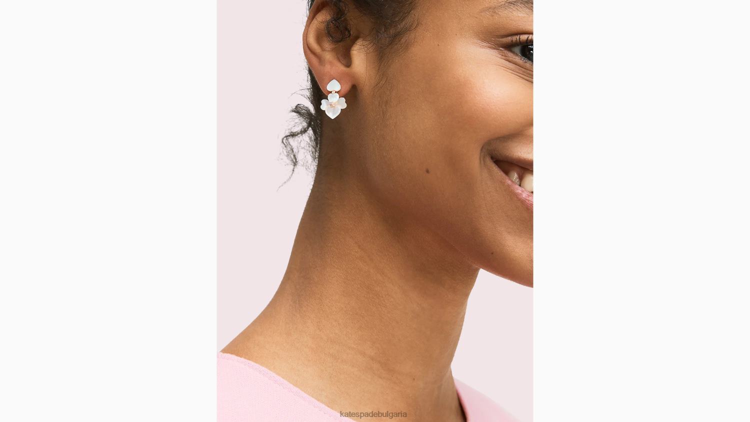 аксесоари Kate Spade скъпоценни обеци тип теменуга с щипка крем мулти/розово злато Жени 2N00B1114