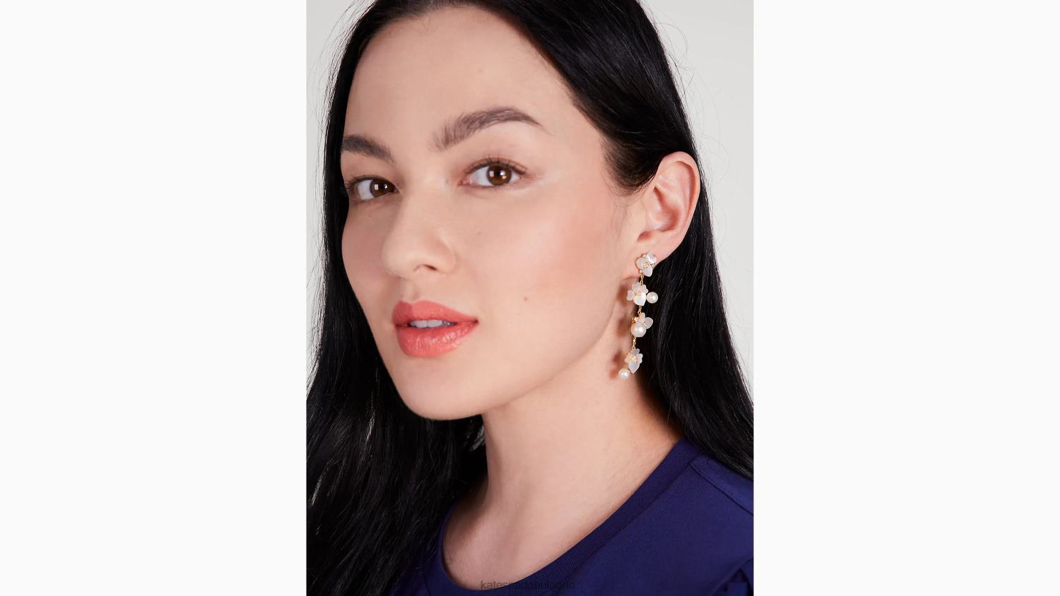 аксесоари Kate Spade скъпоценни линеарни обеци с теменуга бяло мулти/златно Жени 2N00B1118