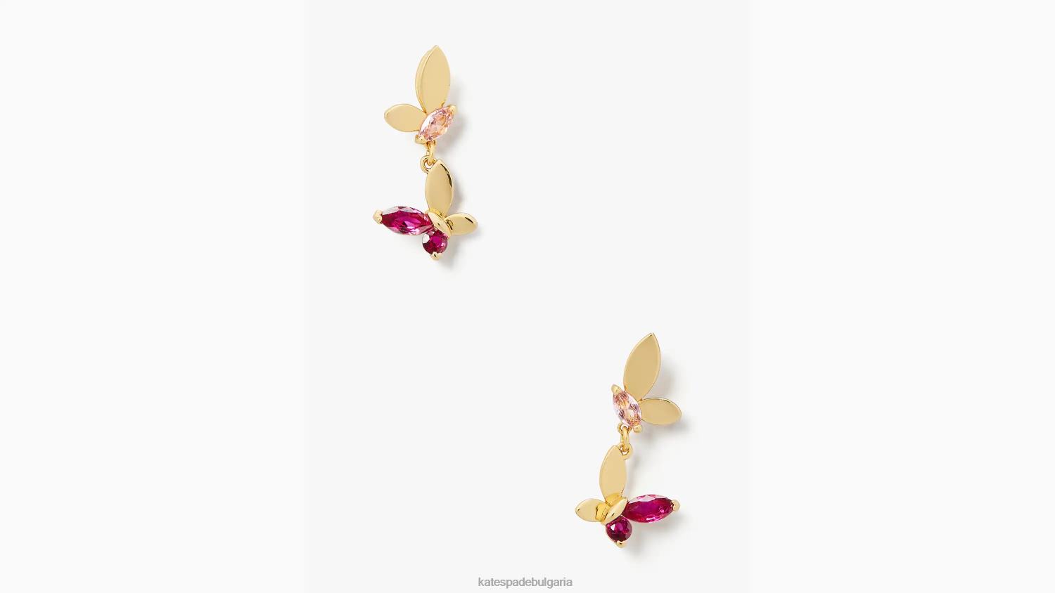 аксесоари Kate Spade социални обеци тип пеперуда розово мулти Жени 2N00B1168