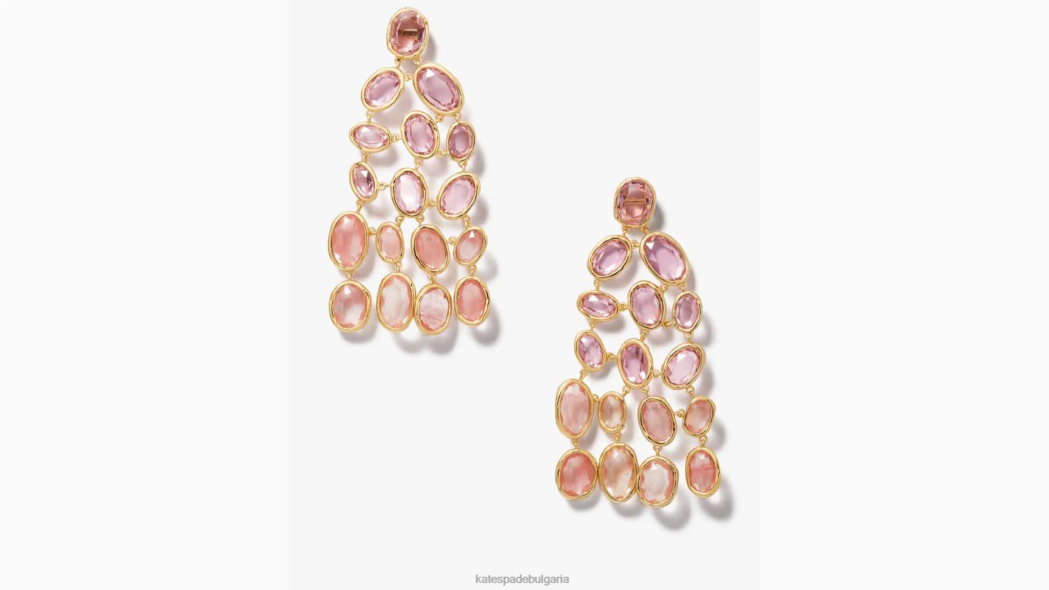 аксесоари Kate Spade полилейни обеци с висок блясък розово мулти Жени 2N00B979