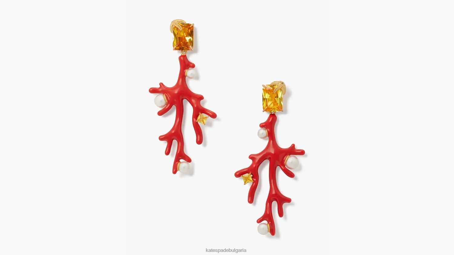 аксесоари Kate Spade риф съкровище коралови обеци корал Жени 2N00B989