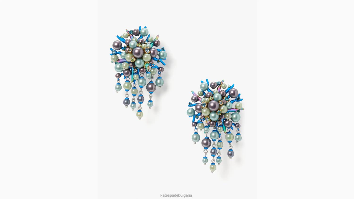 аксесоари Kate Spade изящни обеци с морска сирена синьо/мулти Жени 2N00B996
