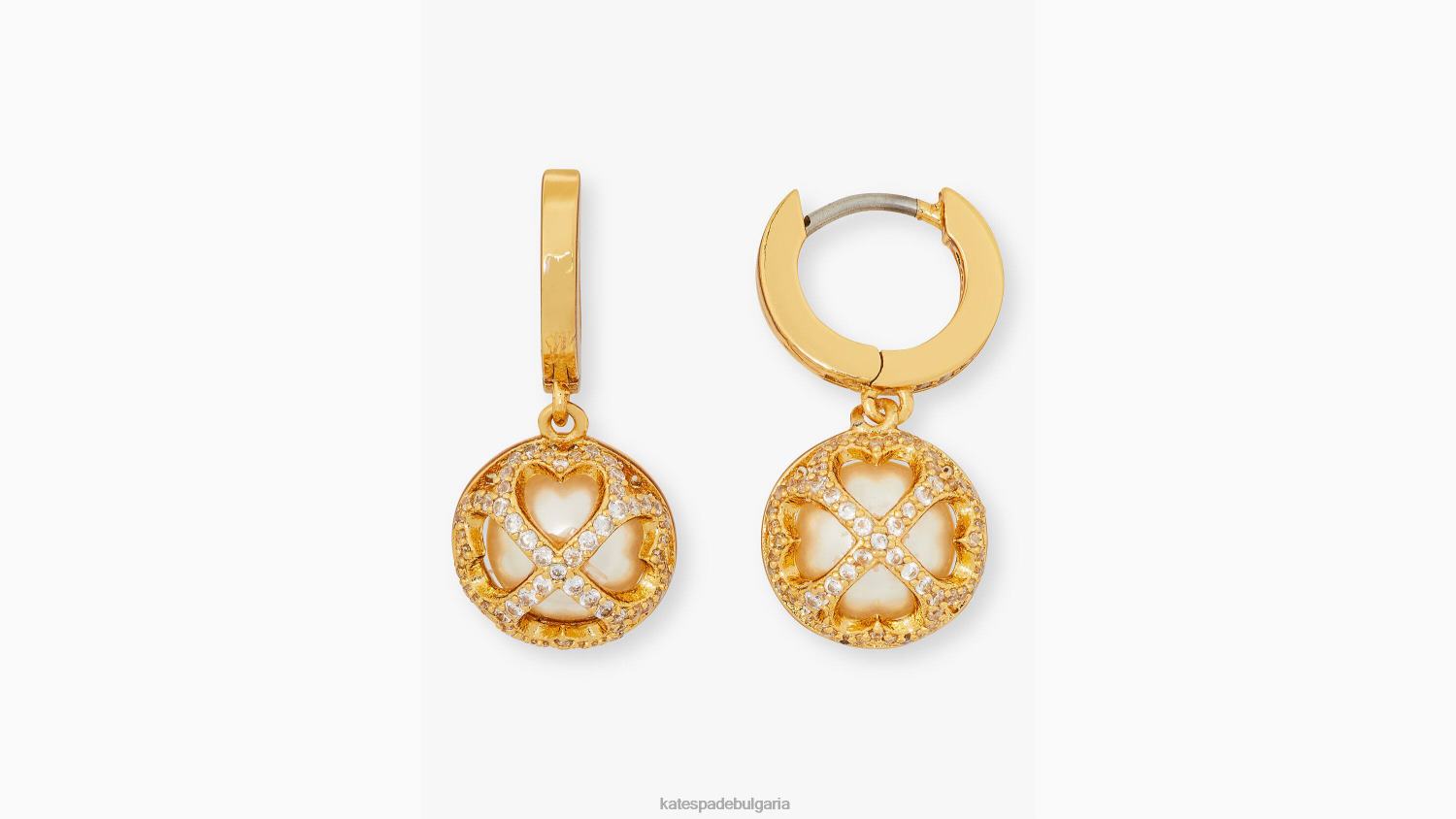 аксесоари Kate Spade нещо блестящо huggies крем/злато Жени 2N00B1058