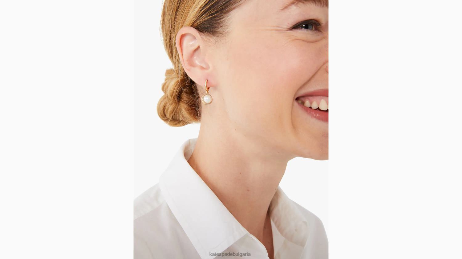 аксесоари Kate Spade нещо блестящо huggies крем/злато Жени 2N00B1058