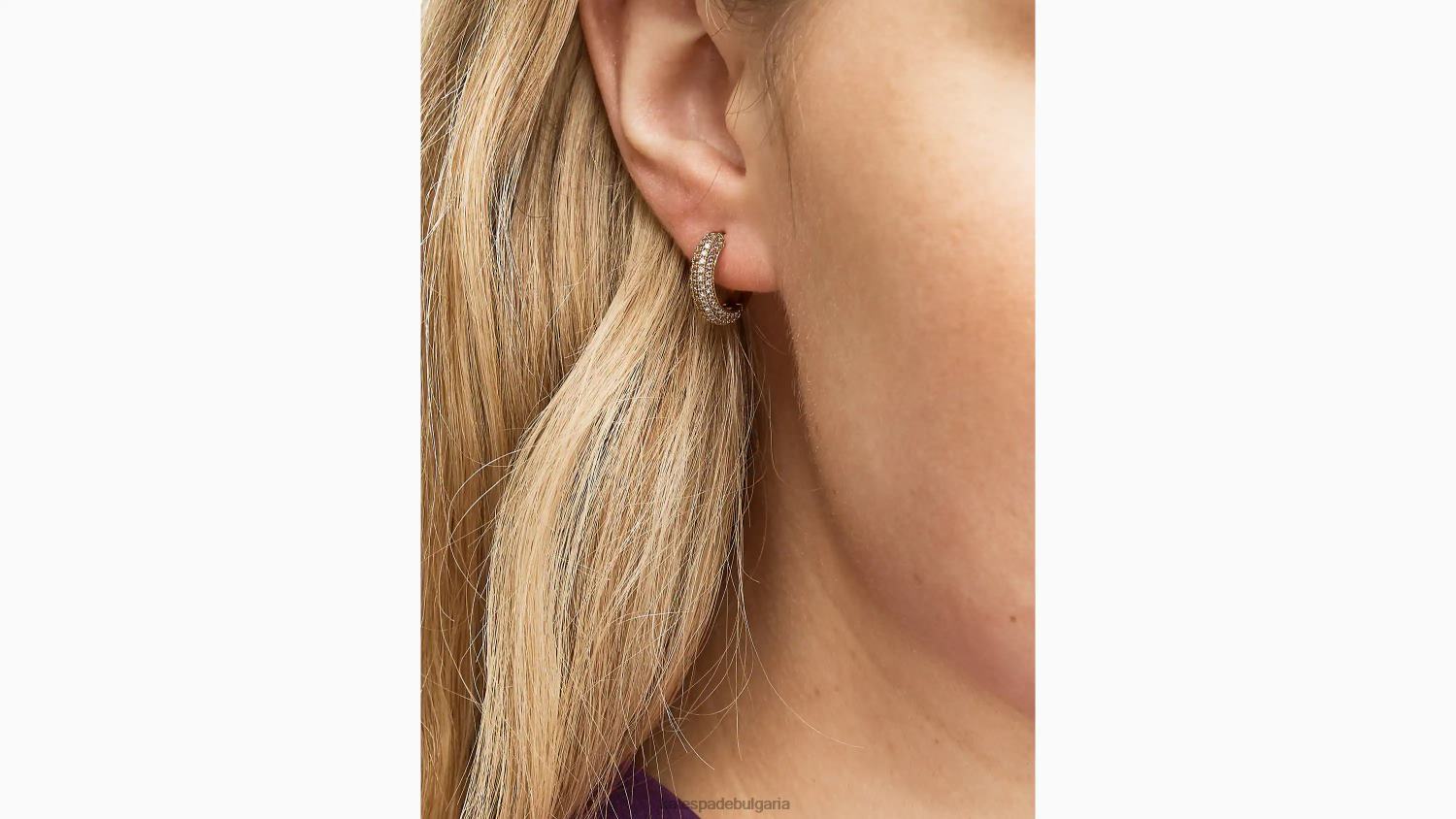 аксесоари Kate Spade брилянтни изявления проправят мини huggies прозрачен/златен Жени 2N00B1062