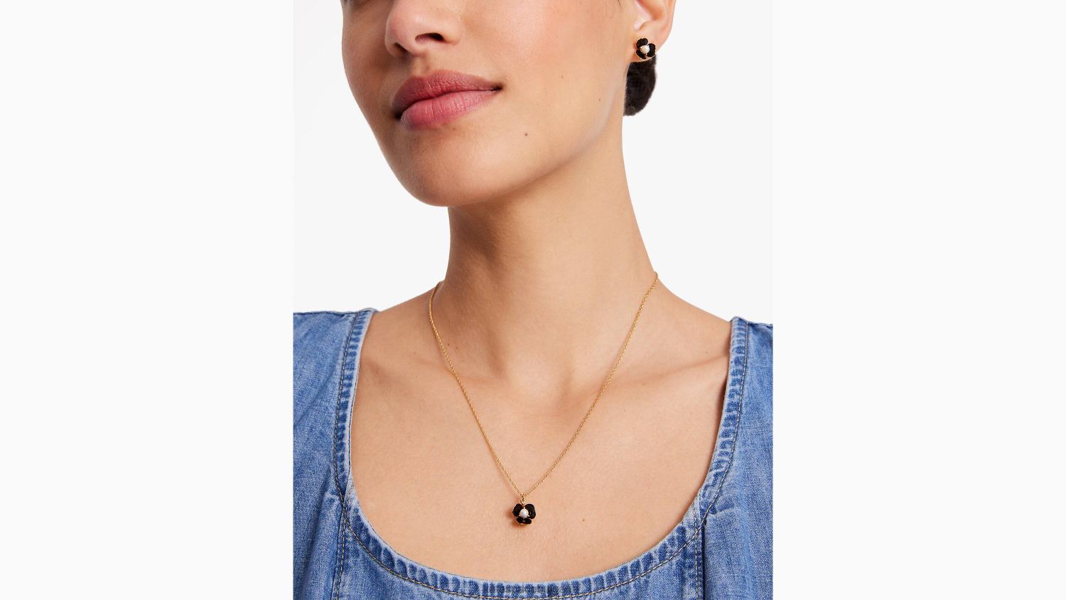 аксесоари Kate Spade мини висулка за хвърляне на букет черно/златно Жени 2N00B1082