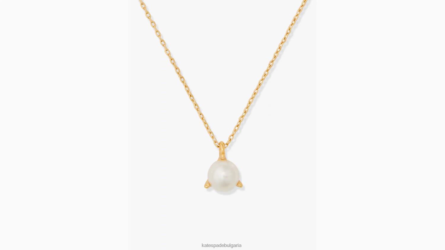 аксесоари Kate Spade висулка с брилянтни изявления с три зъба крем/злато Жени 2N00B1125