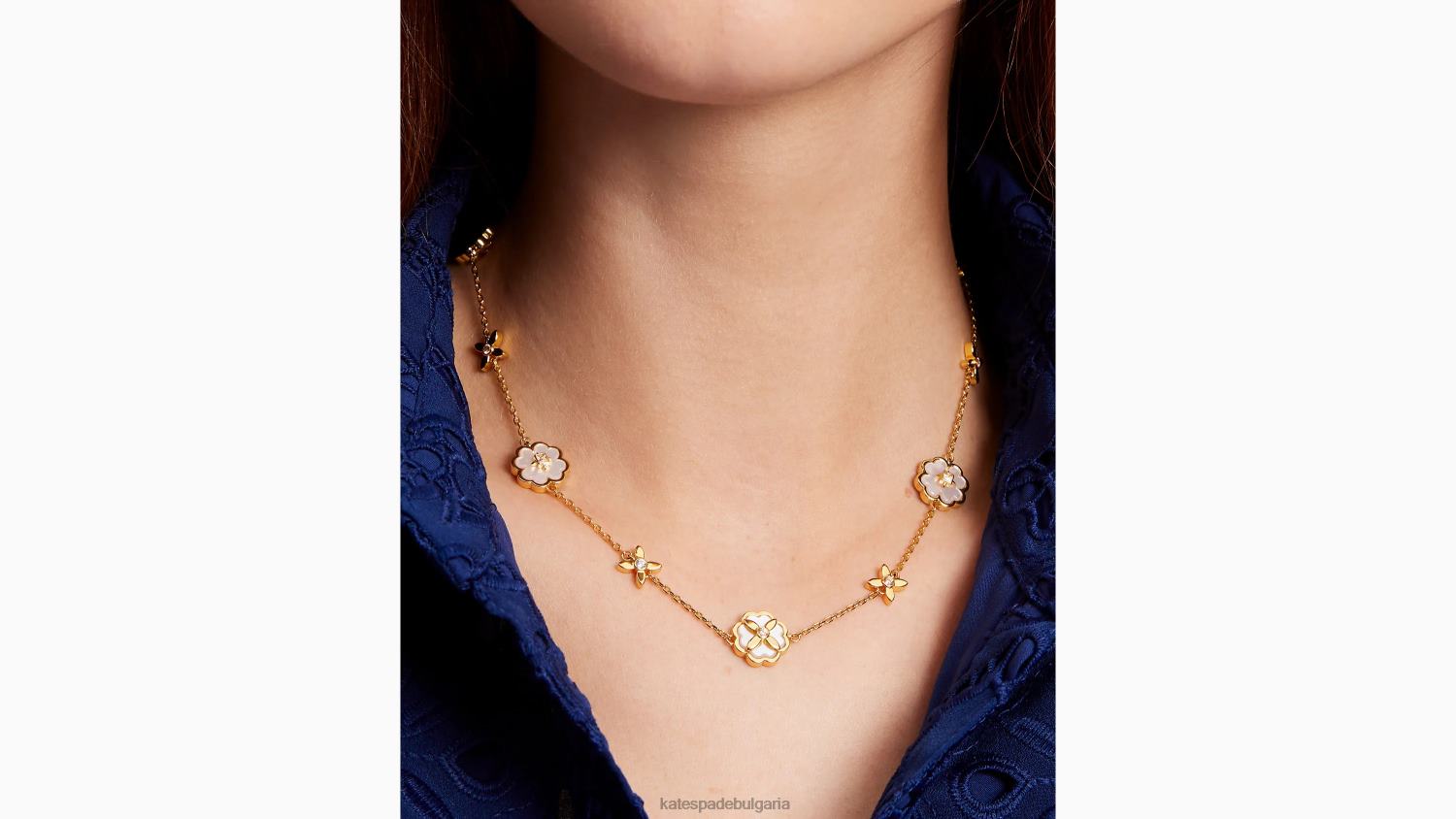 аксесоари Kate Spade наследство разпръснато колие крем/злато Жени 2N00B1169