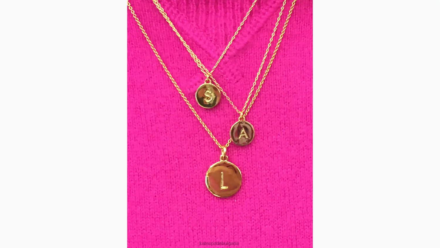 аксесоари Kate Spade начална висулка злато Жени 2N00B1170