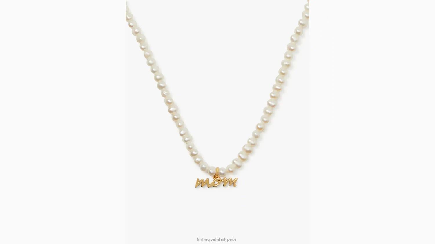 аксесоари Kate Spade обичам те, мамо висулка с перлена нишка бяло мулти Жени 2N00B1196