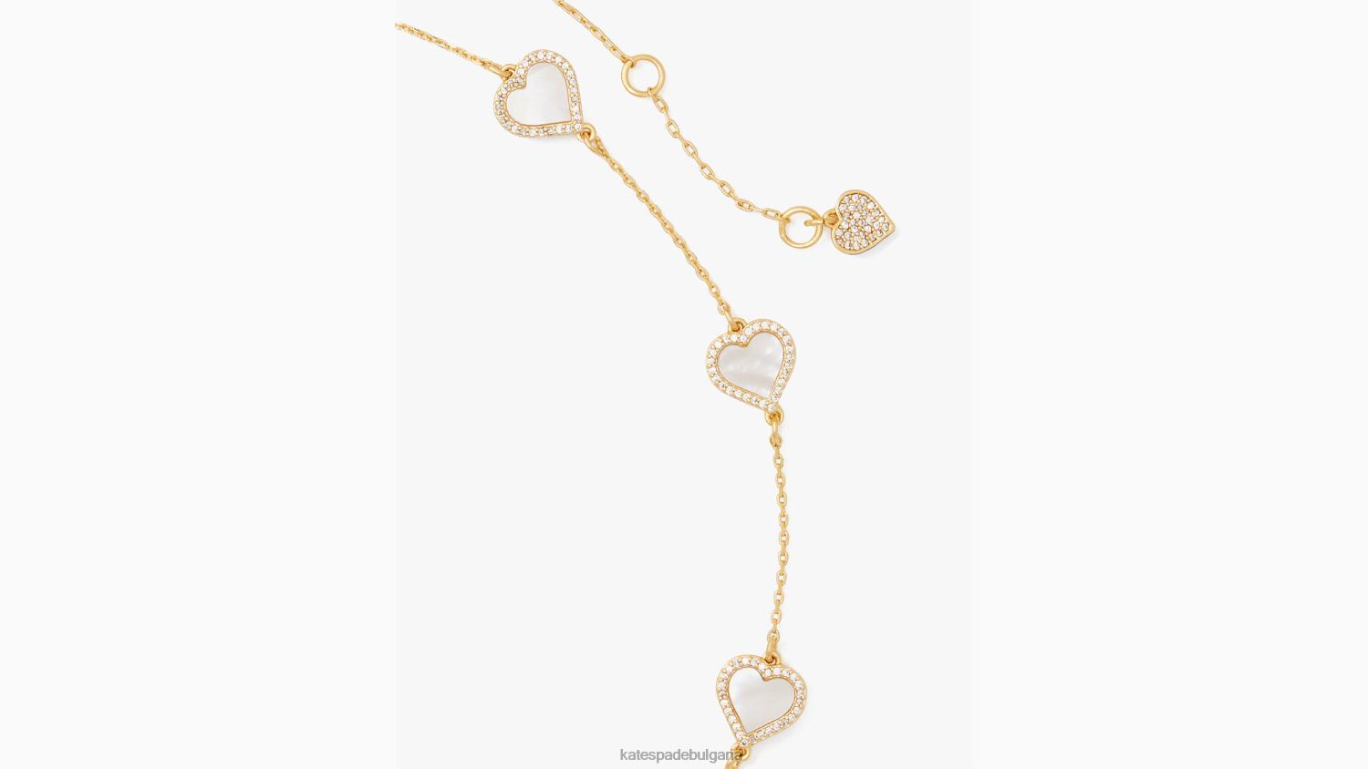 аксесоари Kate Spade вземете сърце разпръснато колие прозрачен/златен Жени 2N00B1199
