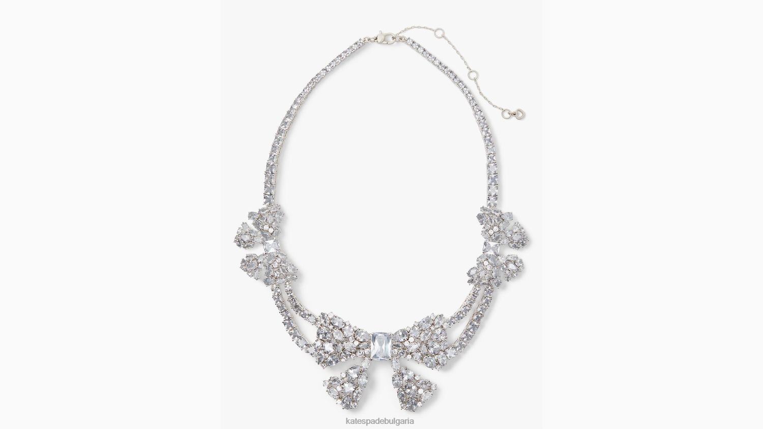 аксесоари Kate Spade вземете огърлица с лък прозрачен/сребрист Жени 2N00B1220