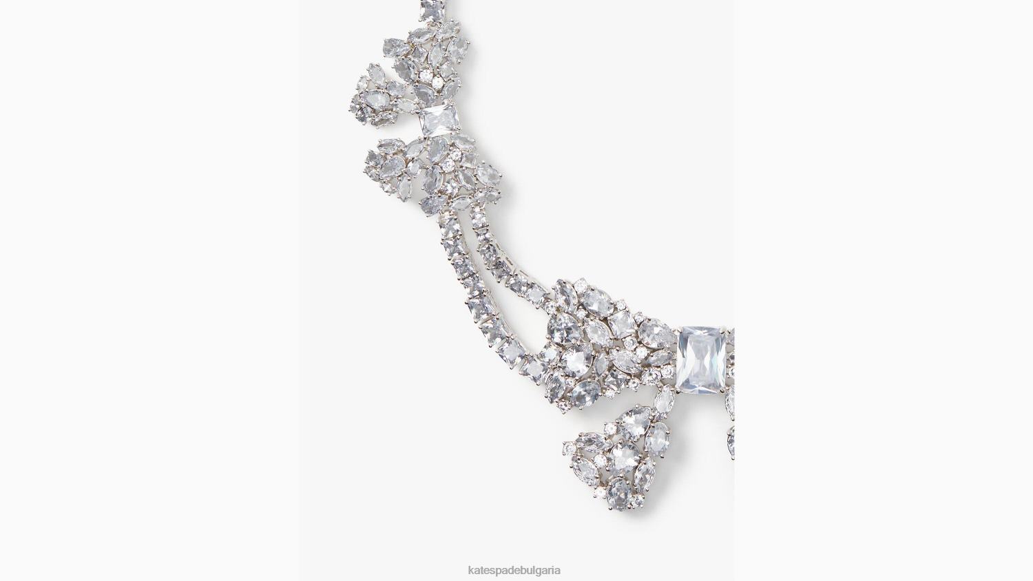 аксесоари Kate Spade вземете огърлица с лък прозрачен/сребрист Жени 2N00B1220