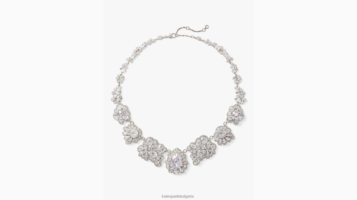 аксесоари Kate Spade огърлица с изрязан кристал прозрачен/сребрист Жени 2N00B1223