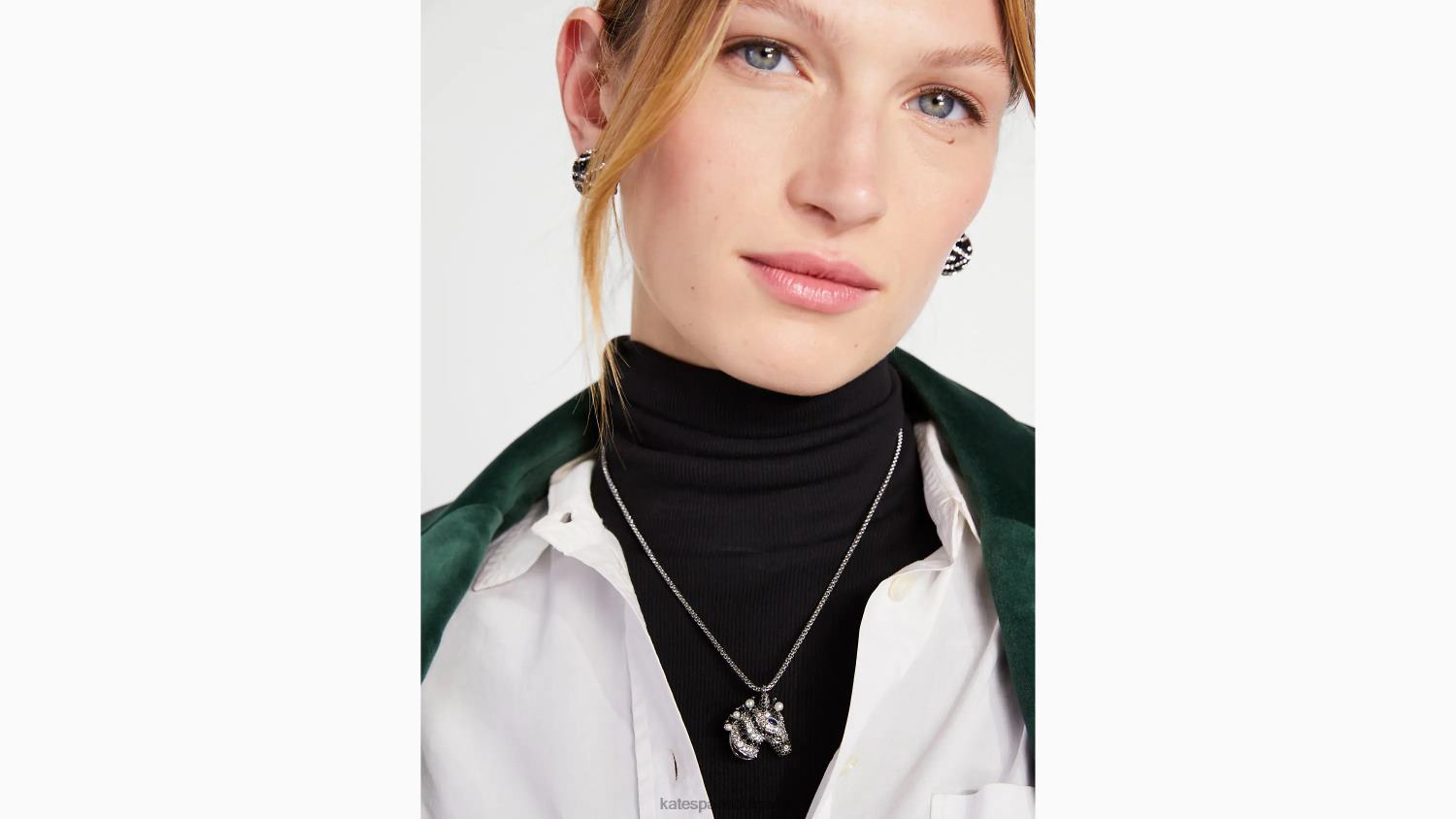 аксесоари Kate Spade спечелете своята висулка с ивици черно мулти Жени 2N00B1235