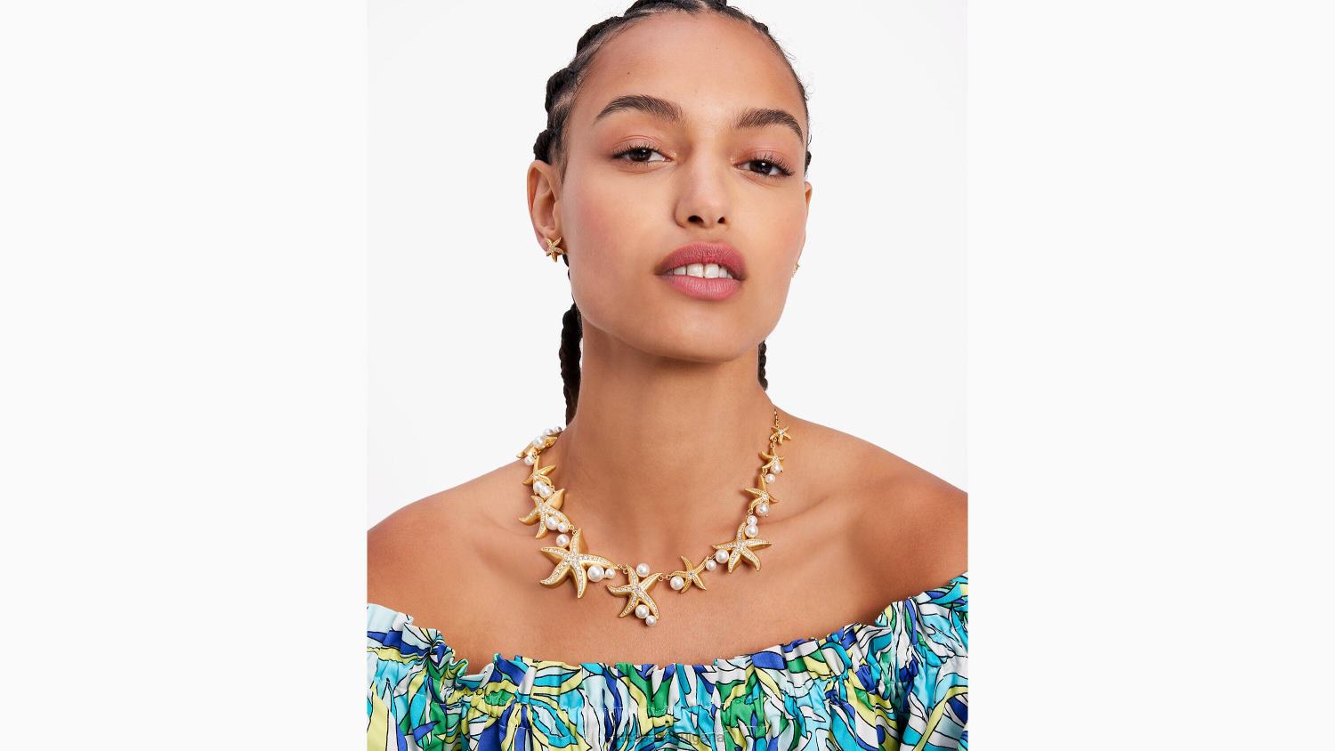 аксесоари Kate Spade изящна огърлица с морска звезда ясно мулти Жени 2N00B980