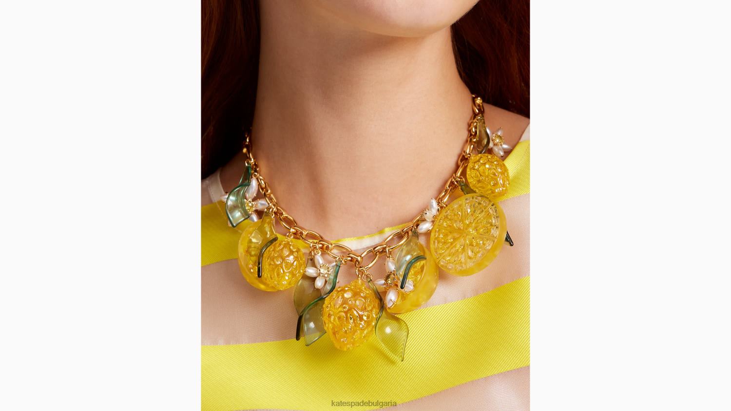 аксесоари Kate Spade свежо изстискано колие жълт мулти Жени 2N00B999