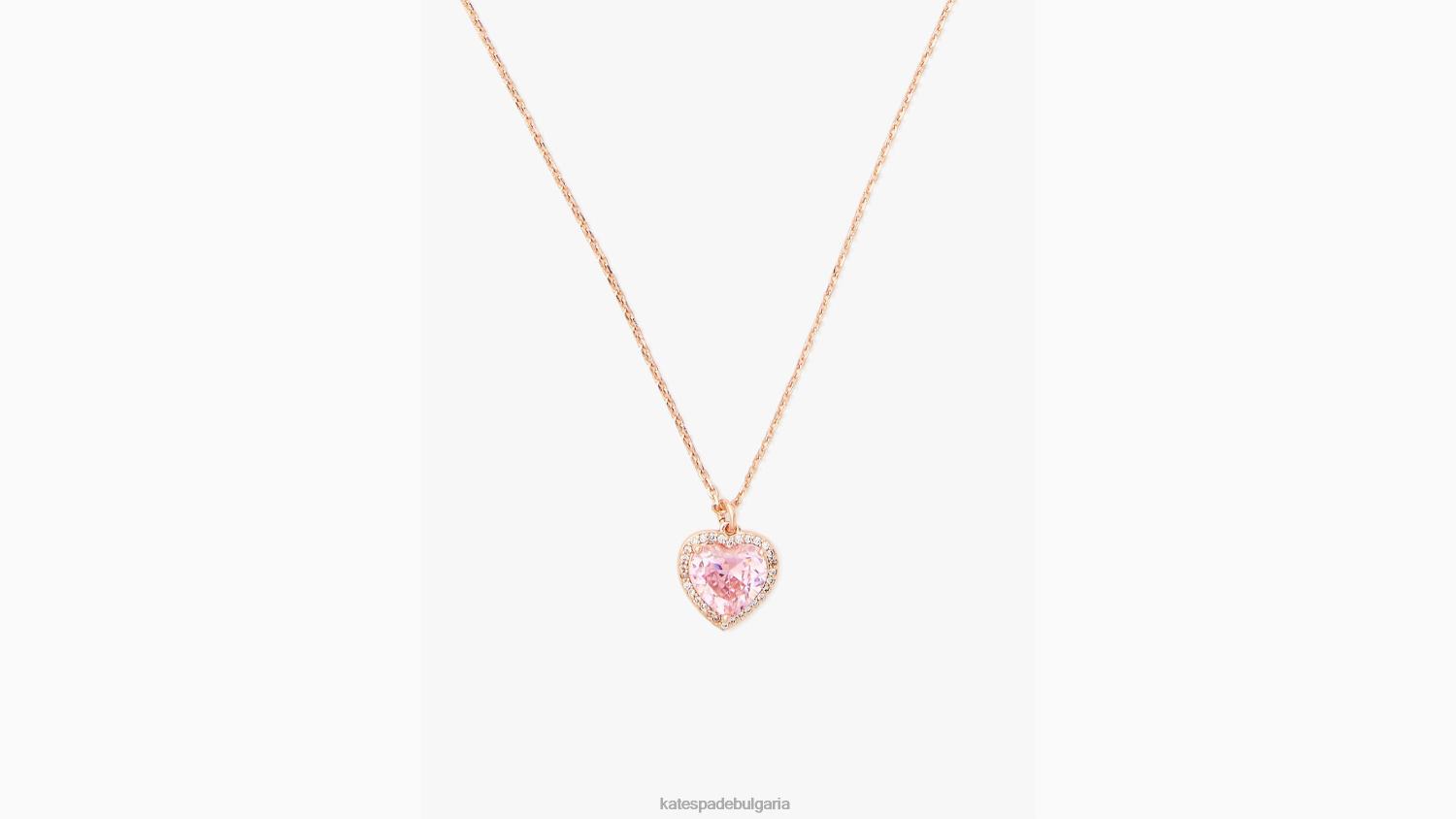 аксесоари Kate Spade my love pave сърце висулка розово/розово злато Жени 2N00B1090