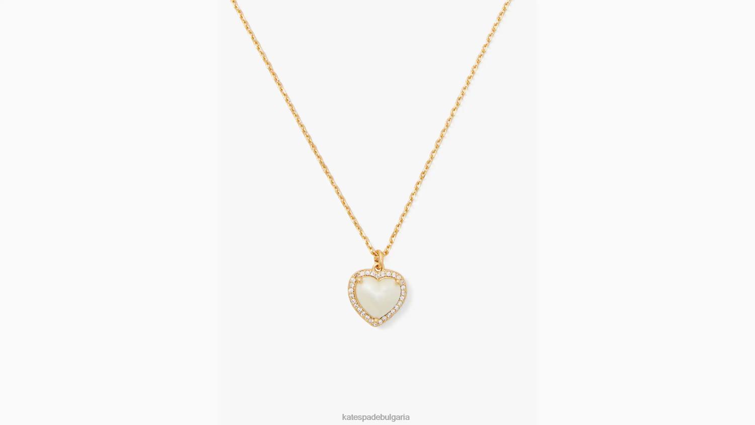 аксесоари Kate Spade my love pave сърце висулка крем/злато Жени 2N00B1158