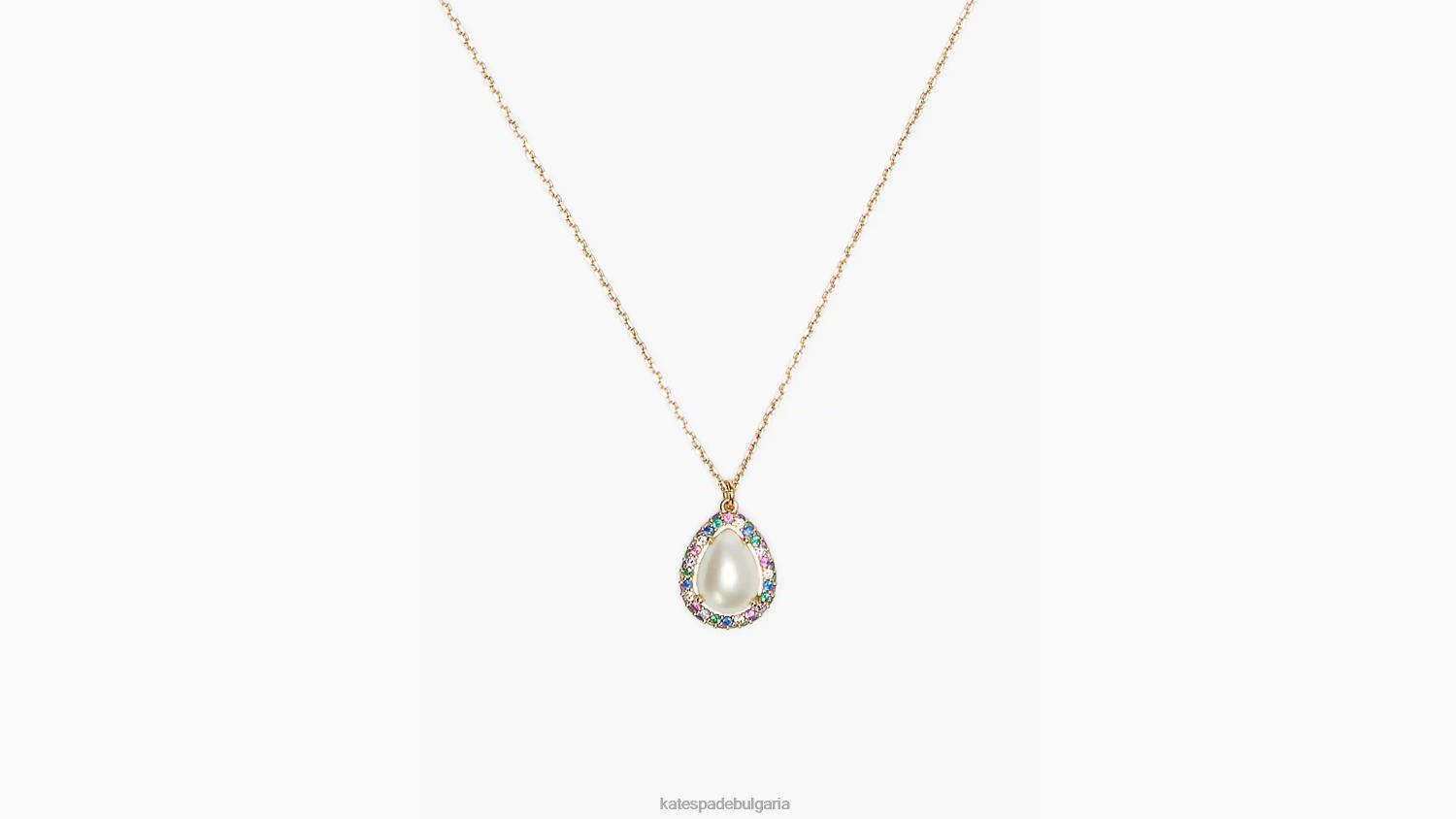 аксесоари Kate Spade брилянтни изявления pave halo мини висулка крем мулти Жени 2N00B1126