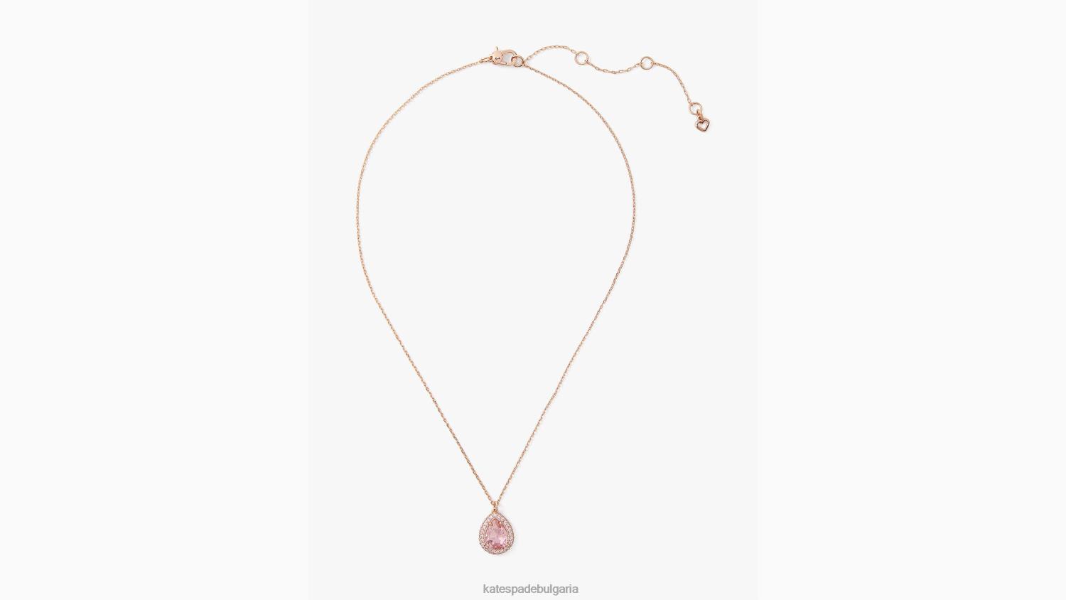 аксесоари Kate Spade брилянтни изявления pave halo мини висулка розово мулти Жени 2N00B1140