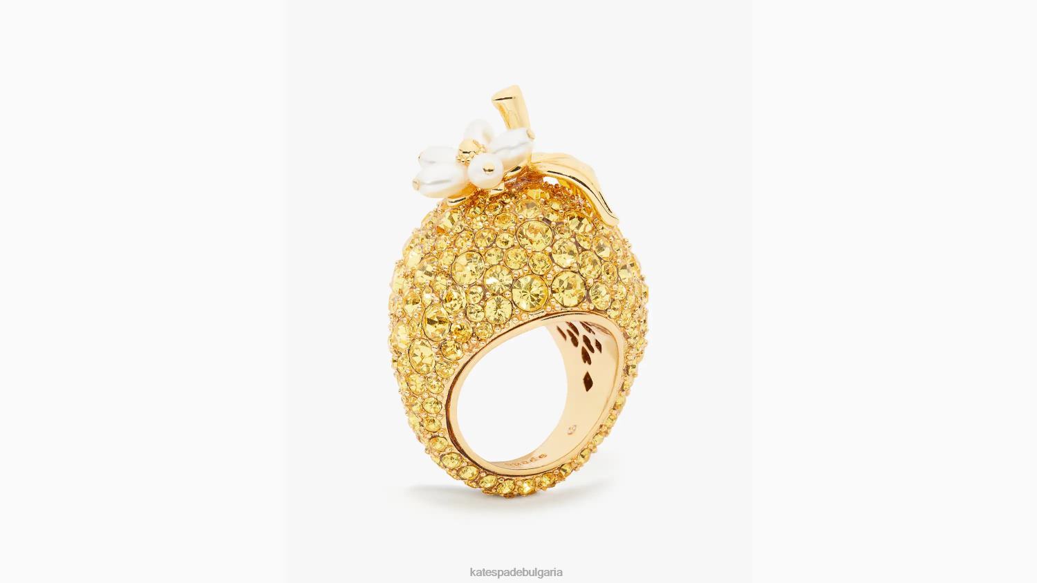 аксесоари Kate Spade прясно изстискан коктейлен пръстен жълт мулти Жени 2N00B1009