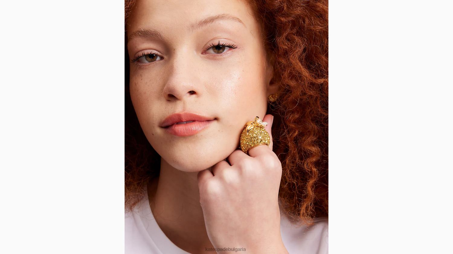 аксесоари Kate Spade прясно изстискан коктейлен пръстен жълт мулти Жени 2N00B1009