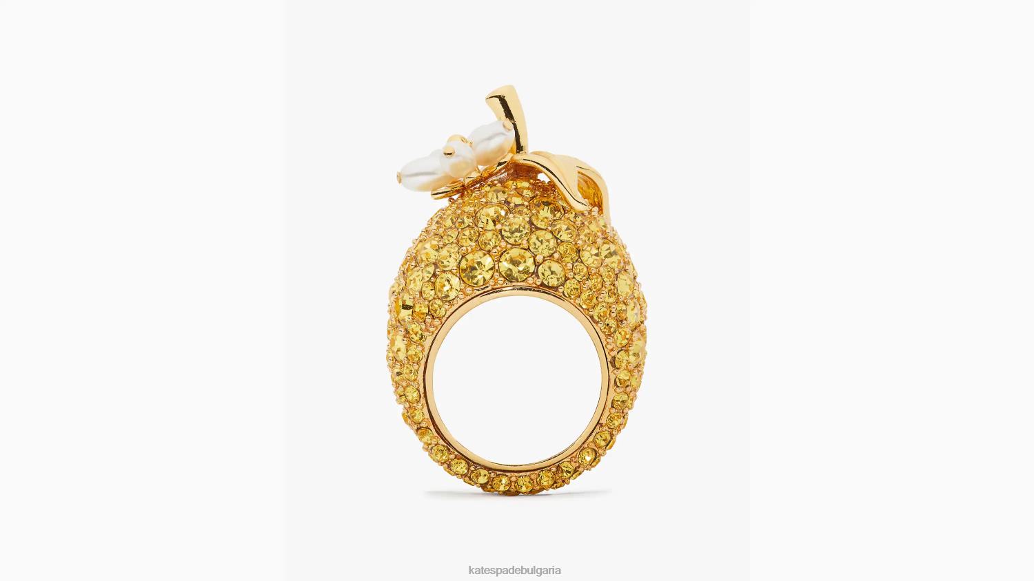 аксесоари Kate Spade прясно изстискан коктейлен пръстен жълт мулти Жени 2N00B1009