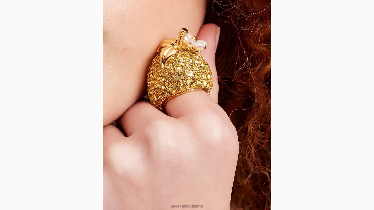 аксесоари Kate Spade прясно изстискан коктейлен пръстен жълт мулти Жени 2N00B1009