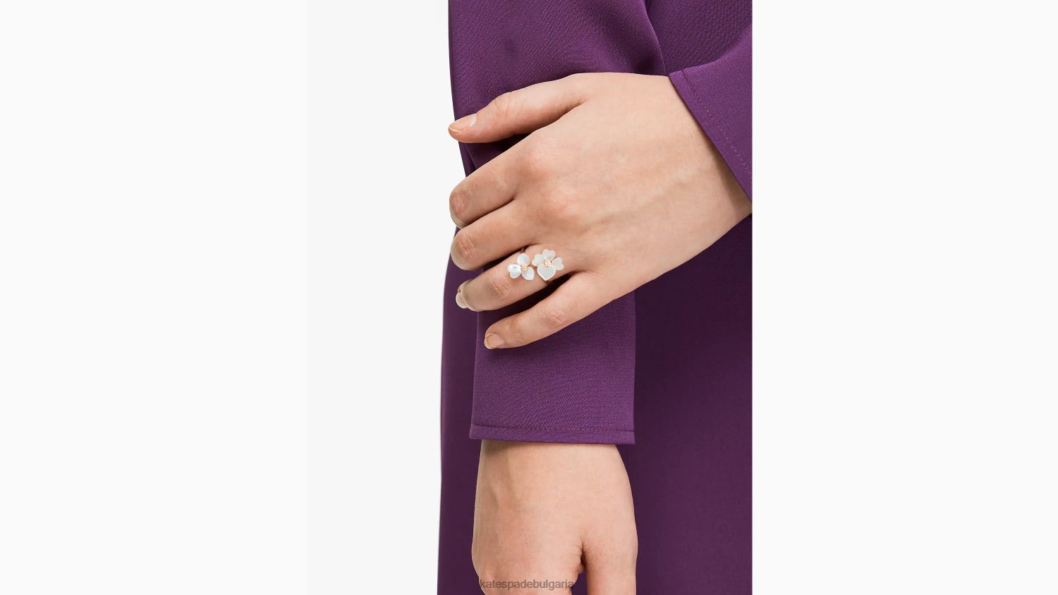 аксесоари Kate Spade скъпоценен пръстен за увиване на теменуга крем мулти/розово злато Жени 2N00B1098