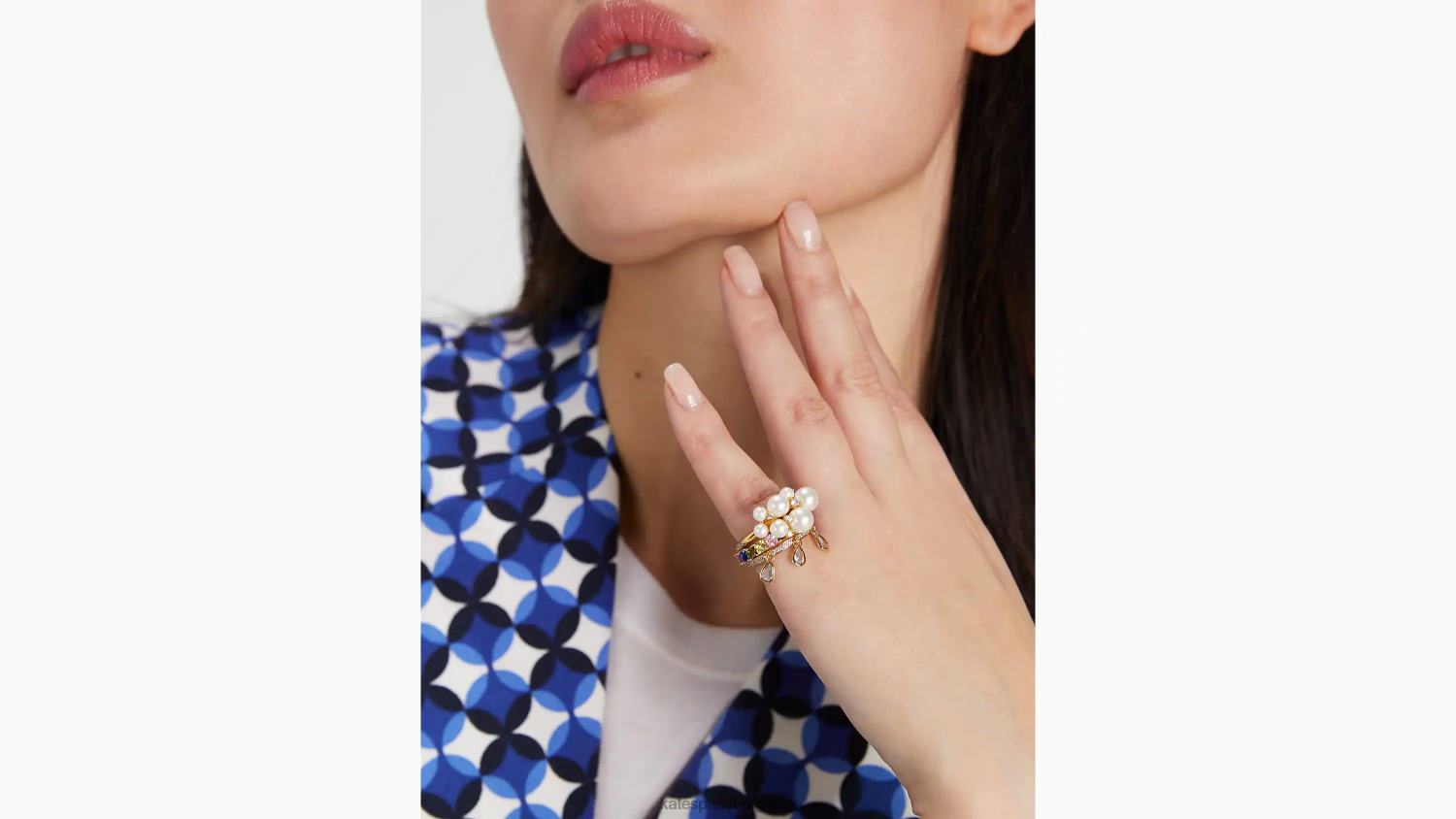 аксесоари Kate Spade комплект пръстени за дъжд или блясък бяло мулти Жени 2N00B1122