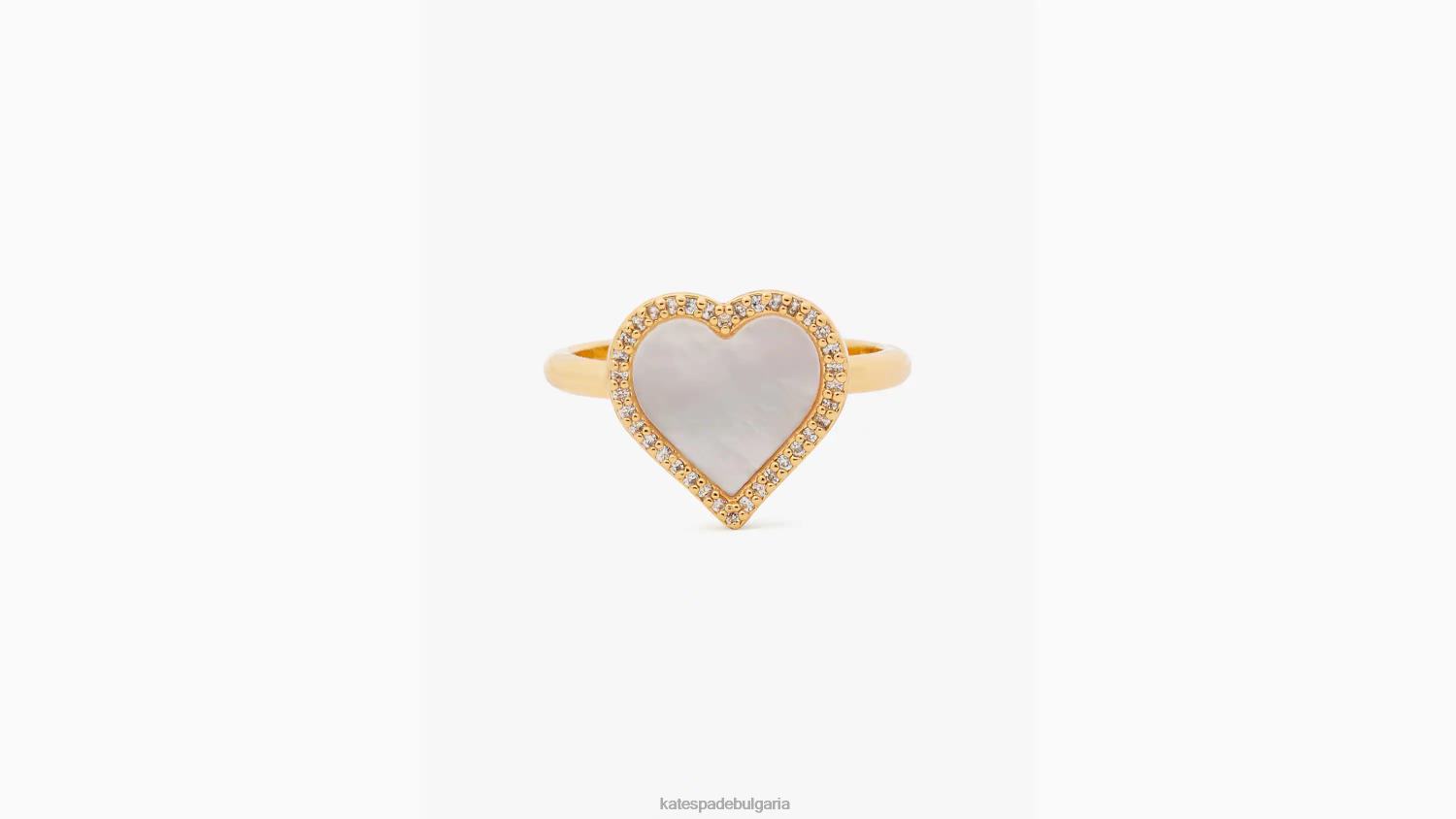 аксесоари Kate Spade вземете сърдечен пръстен прозрачен/златен Жени 2N00B1191