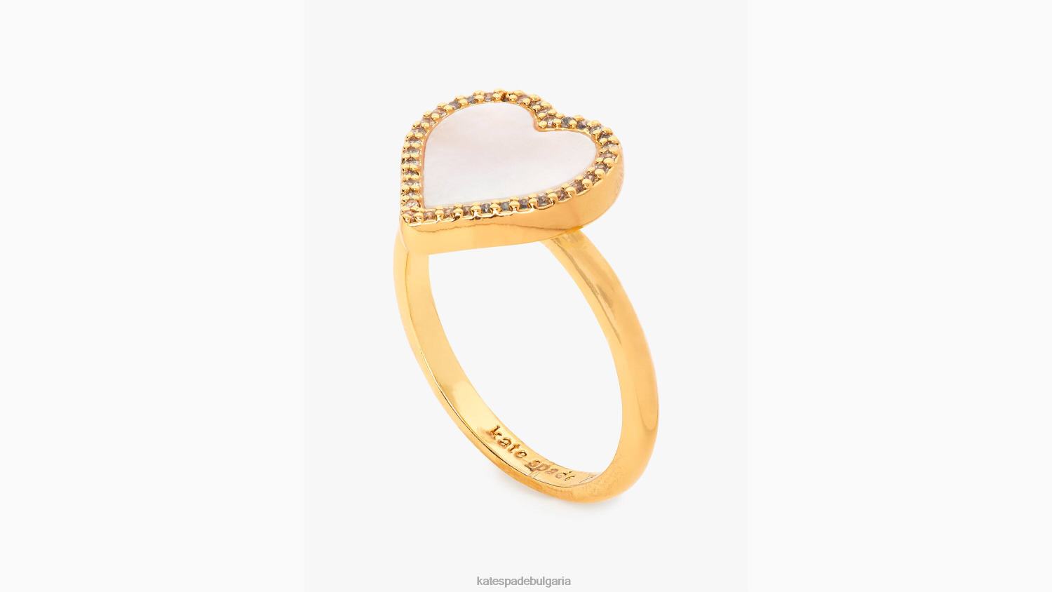 аксесоари Kate Spade вземете сърдечен пръстен прозрачен/златен Жени 2N00B1191