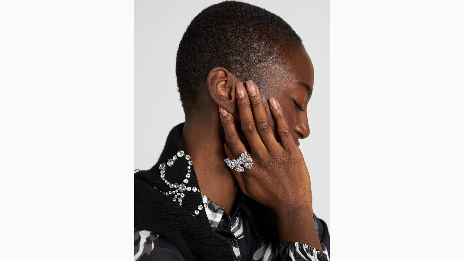 аксесоари Kate Spade вземете лък коктейлен пръстен прозрачен/сребрист Жени 2N00B1251