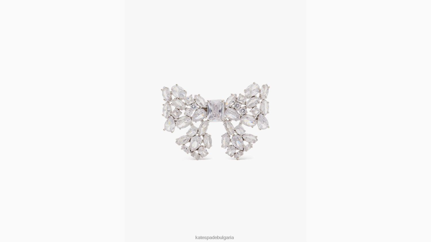 аксесоари Kate Spade вземете лък коктейлен пръстен прозрачен/сребрист Жени 2N00B1251