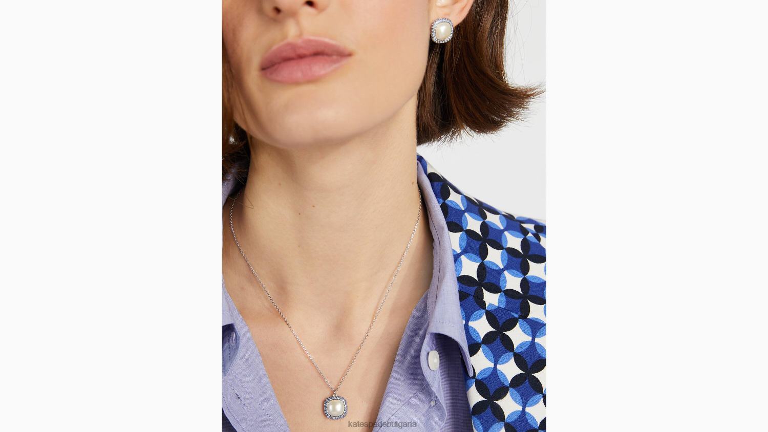 аксесоари Kate Spade блестящ мини висулка крем сапфир Жени 2N00B1239